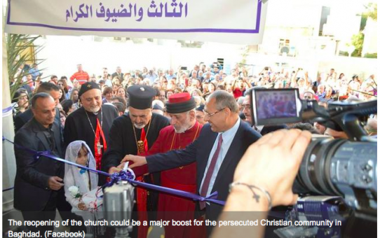 Ponowne otwarcie kościoła w Bagdadzie