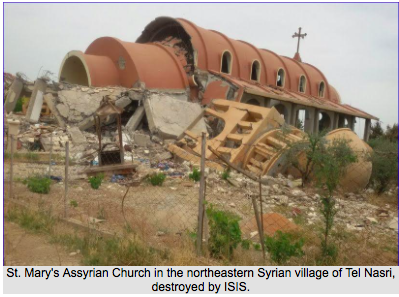 Zniszczone kościoły Asyryjczyków w Syrii