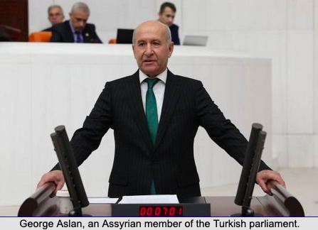 George Aslan, asyryjski poseł w tureckim parlamencie